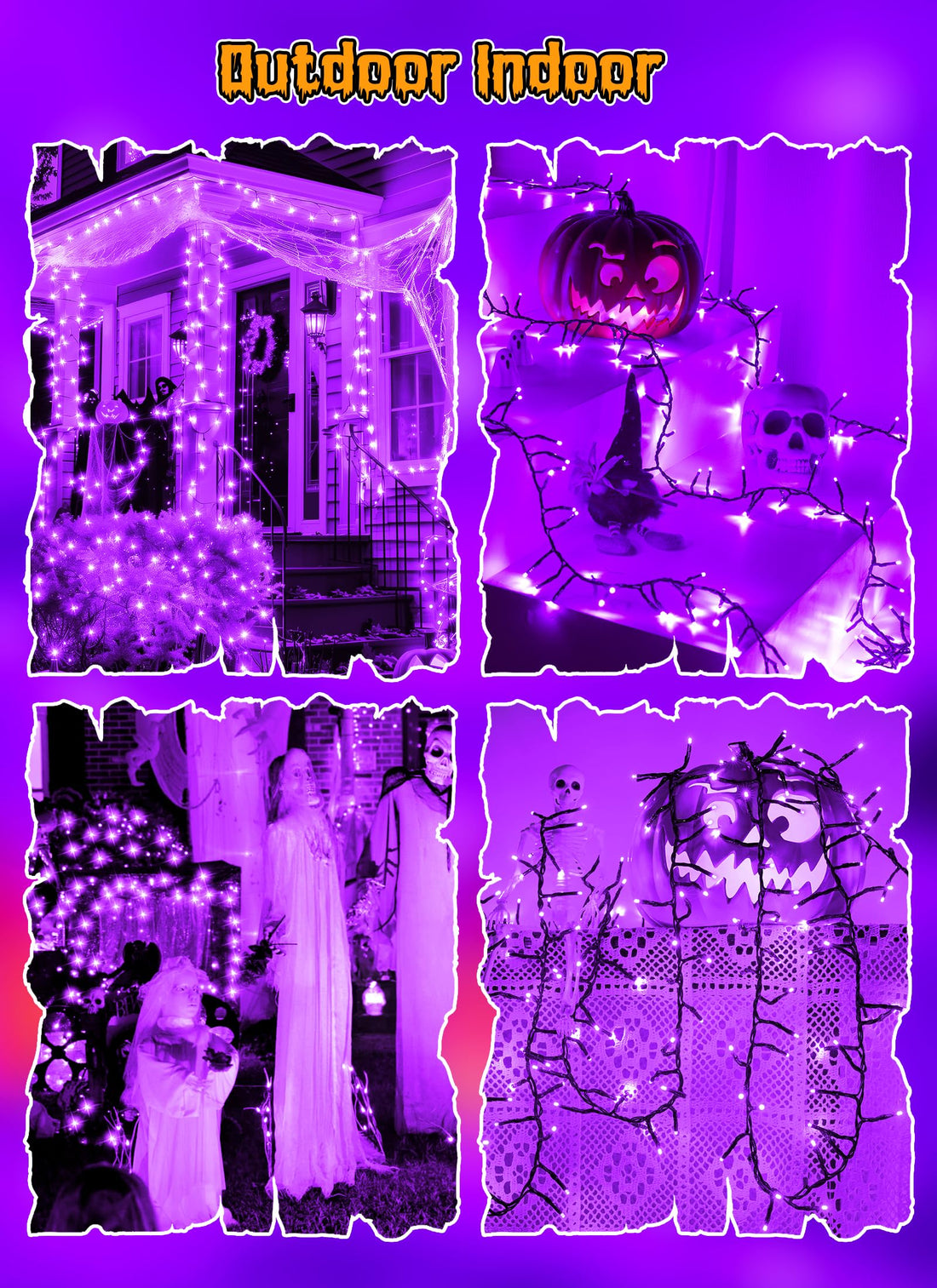 Brightown Battery Operated Halloween Lights Outdoor - Brightown Battery Operated Halloween Lights Outdoor
