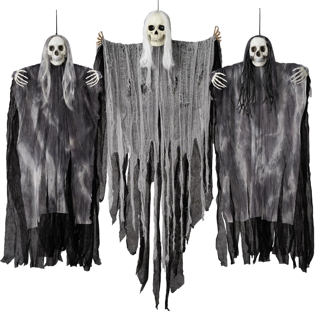 JOYIN 3-Pack Hanging Skeleton Ghosts - JOYIN 3-Pack Hanging Skeleton Ghosts