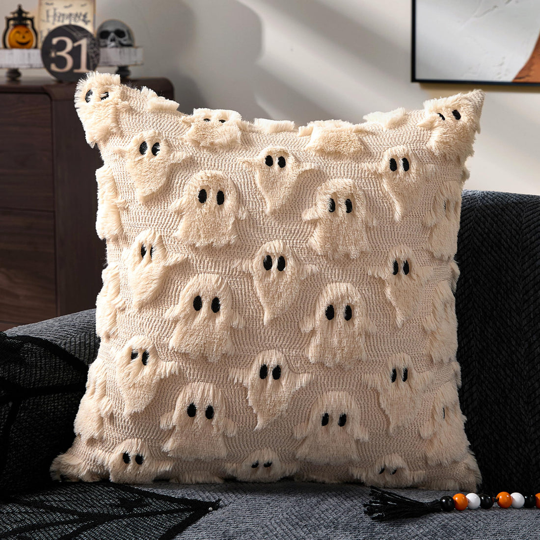 DFXSZ Halloween Ghost Pillow Covers – Set of 2 - DFXSZ Halloween Ghost Pillow Covers – Set of 2