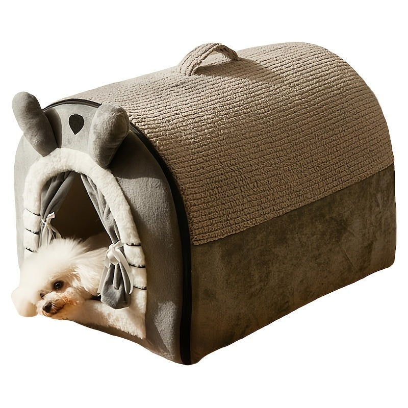 Cozy Four-Season Pet House with Handle - Cozy Four-Season Pet House with Handle