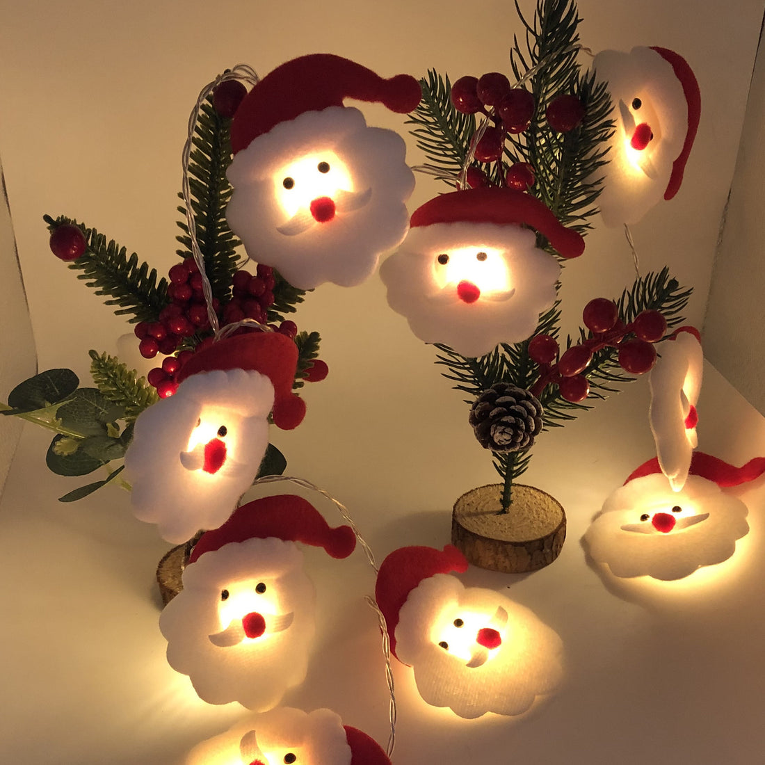 Snowman LED Christmas String Lights Garland - Snowman LED Christmas String Lights Garland