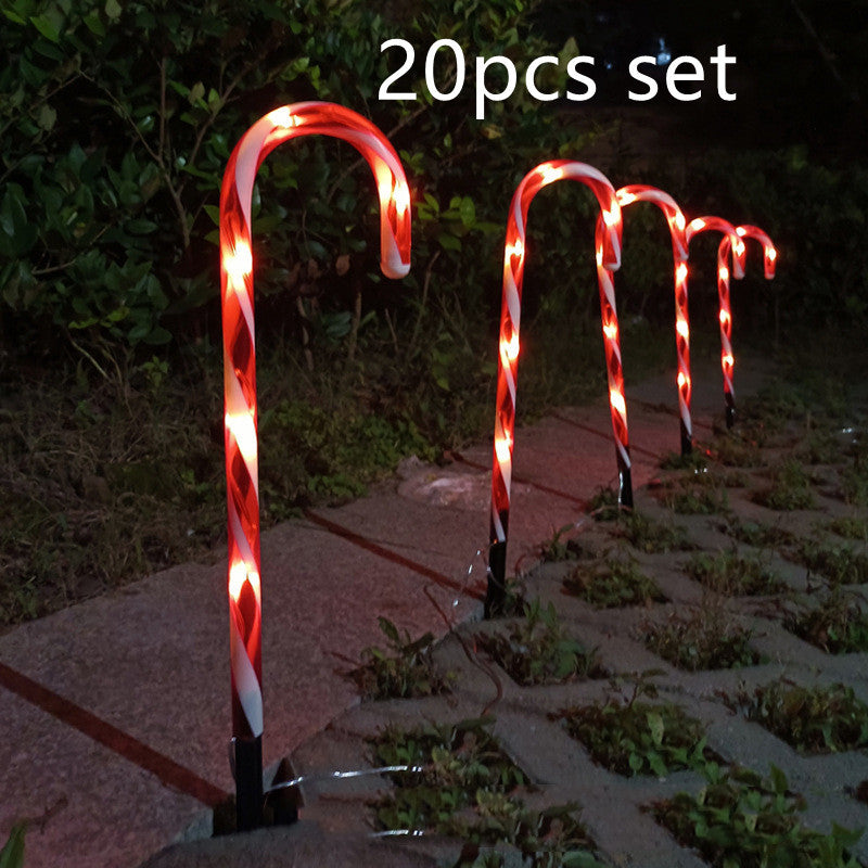 Candy Cane Family-friendly Bright Solar-Powered Lights for Christmas Celebrations - Candy Cane Family-friendly Bright Solar-Powered Lights for Christmas Celebrations