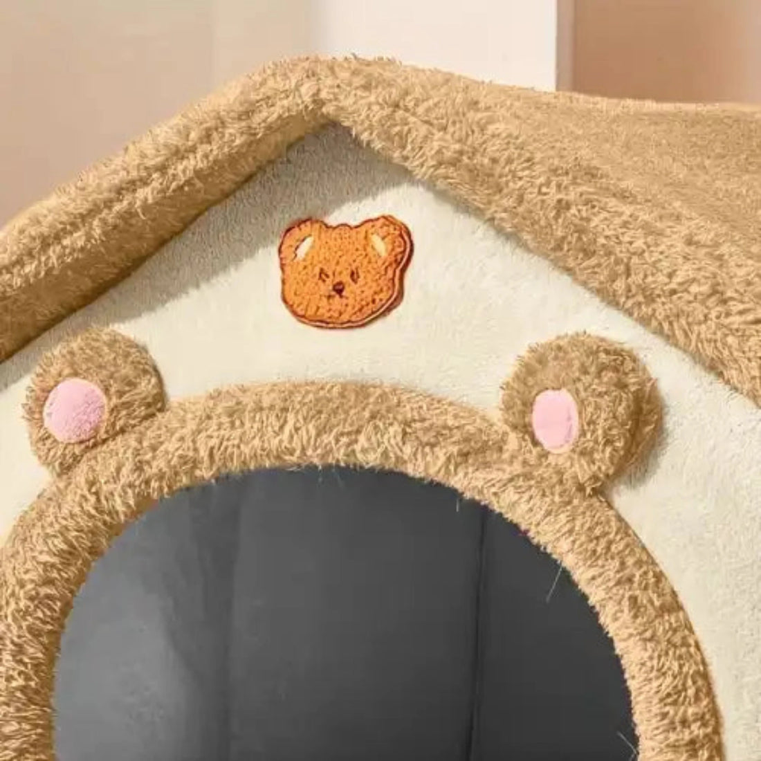 Washable Indoor Comfortable Pet Kennel for Cold Weather Cave Nest - 4-Season Warm Pet Kennel