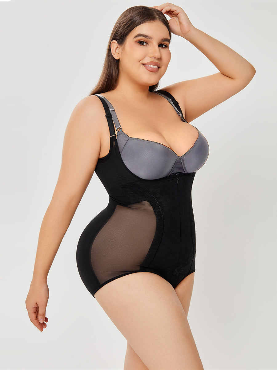 Full-Body Slimming Shapewear for Women - Tummy Control Bodysuit with Adjustable Straps - Full-Body Slimming Shapewear for Women - Tummy Control Bodysuit with Adjustable Straps