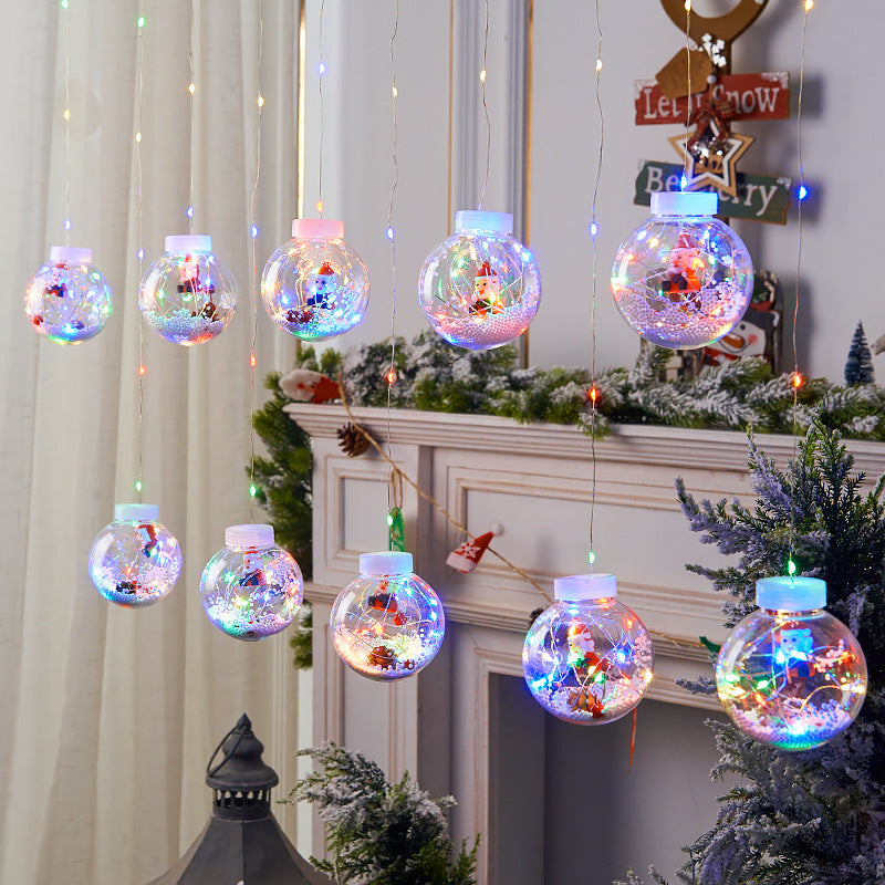 10PCS LED Snowman Fairy Curtain Lights - 10PCS LED Snowman Fairy Curtain Lights