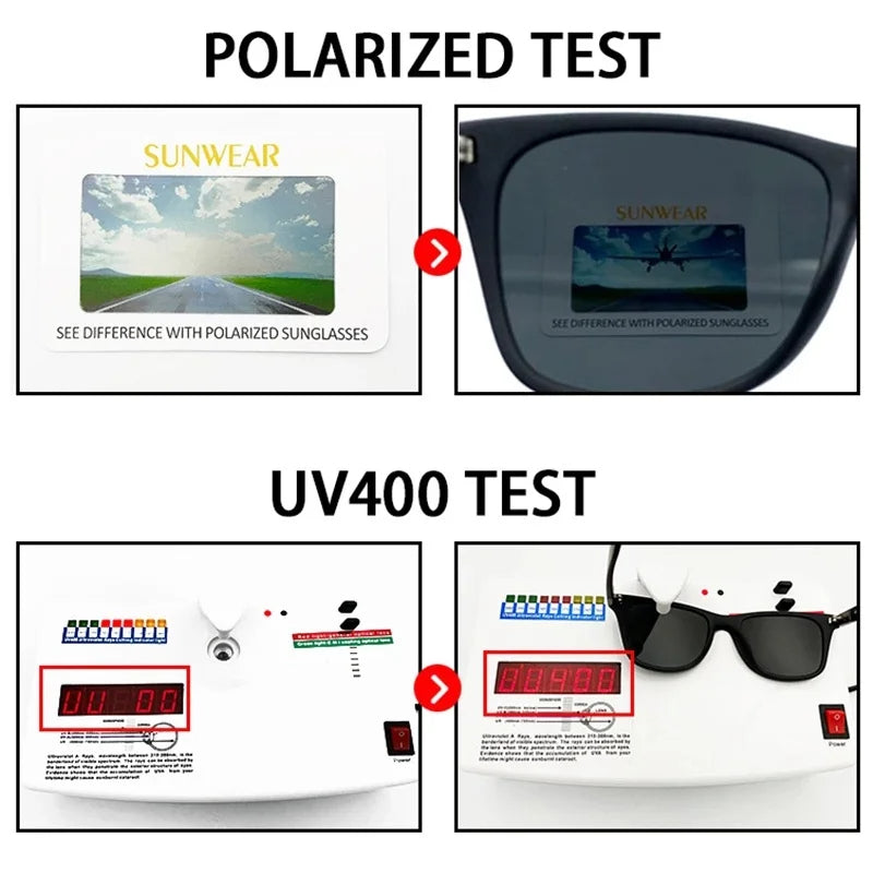 Clear Night Vision UV400 Polarized Sunglasses for Driving