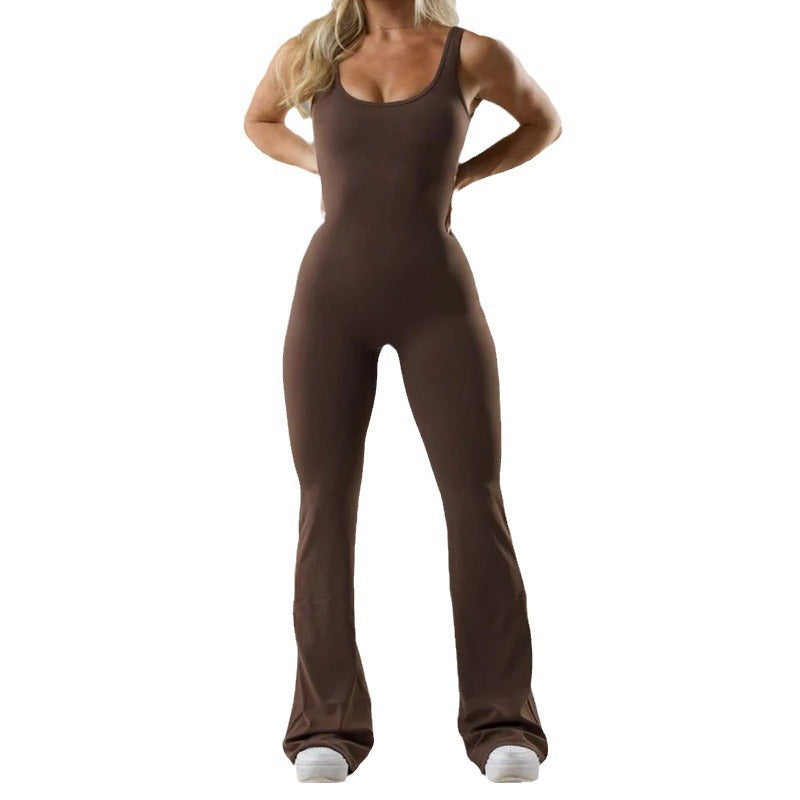 Seamless Yoga Bodysuit for Women - Tummy Control Hollow Back Workout Top & Casual Outfit - Seamless Yoga Bodysuit for Women - Tummy Control Hollow Back Workout Top & Casual Outfit